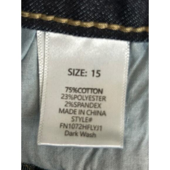 Fashion Nova Milana Sculpting Stretch Flare Jeans Size 15 Dark Wash High Waisted - Picture 6 of 12